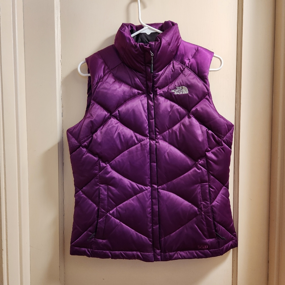 The North Face Dark Purple Puffer Vest